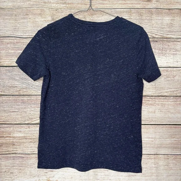 Old Navy Boys' Navy Speckled V‑Neck Short Sleeve Tee size 10-12 Bin X - Picture 4 of 4
